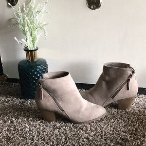 Women's tan booties from Express